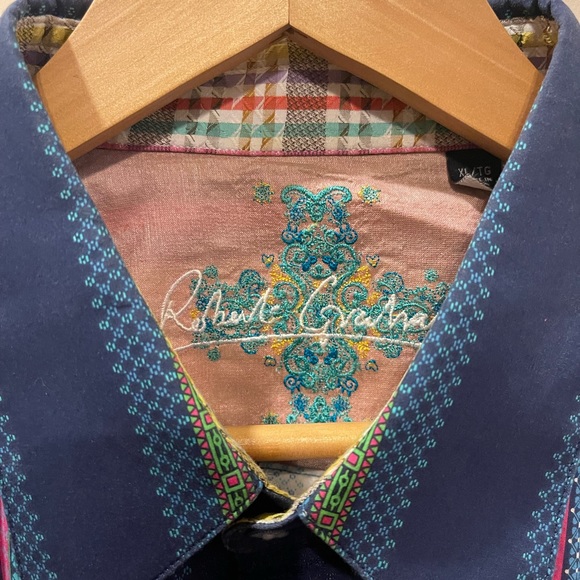 Robert Graham Mens Flip Cuff Button Shirt XL - Picture 2 of 7